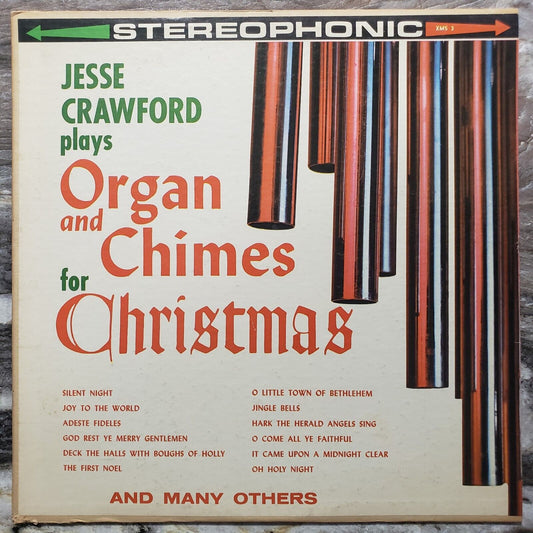 Jessee Crawford Plays Organ And Chimes For Christmas - XMS-3 Vinyl Record LP