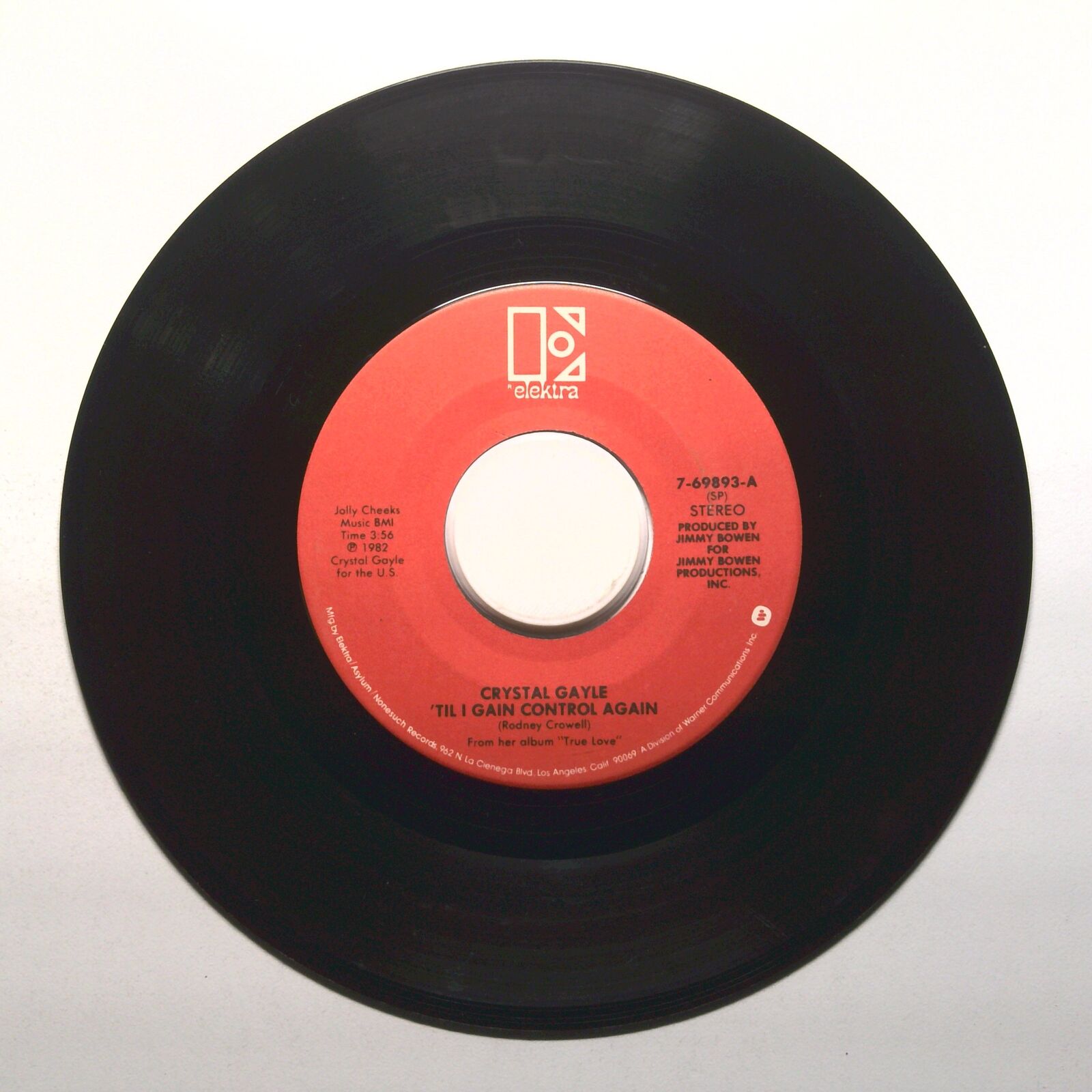 Crystal Gayle - 'Till I Gain Control Again; Easier Said Than Done - 45 RPM 7"