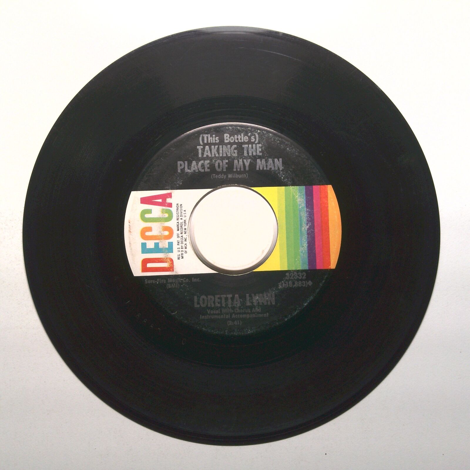 Loretta Lynn - You've Just Stepped In; Taking the Place of My Man - 45 RPM 7"