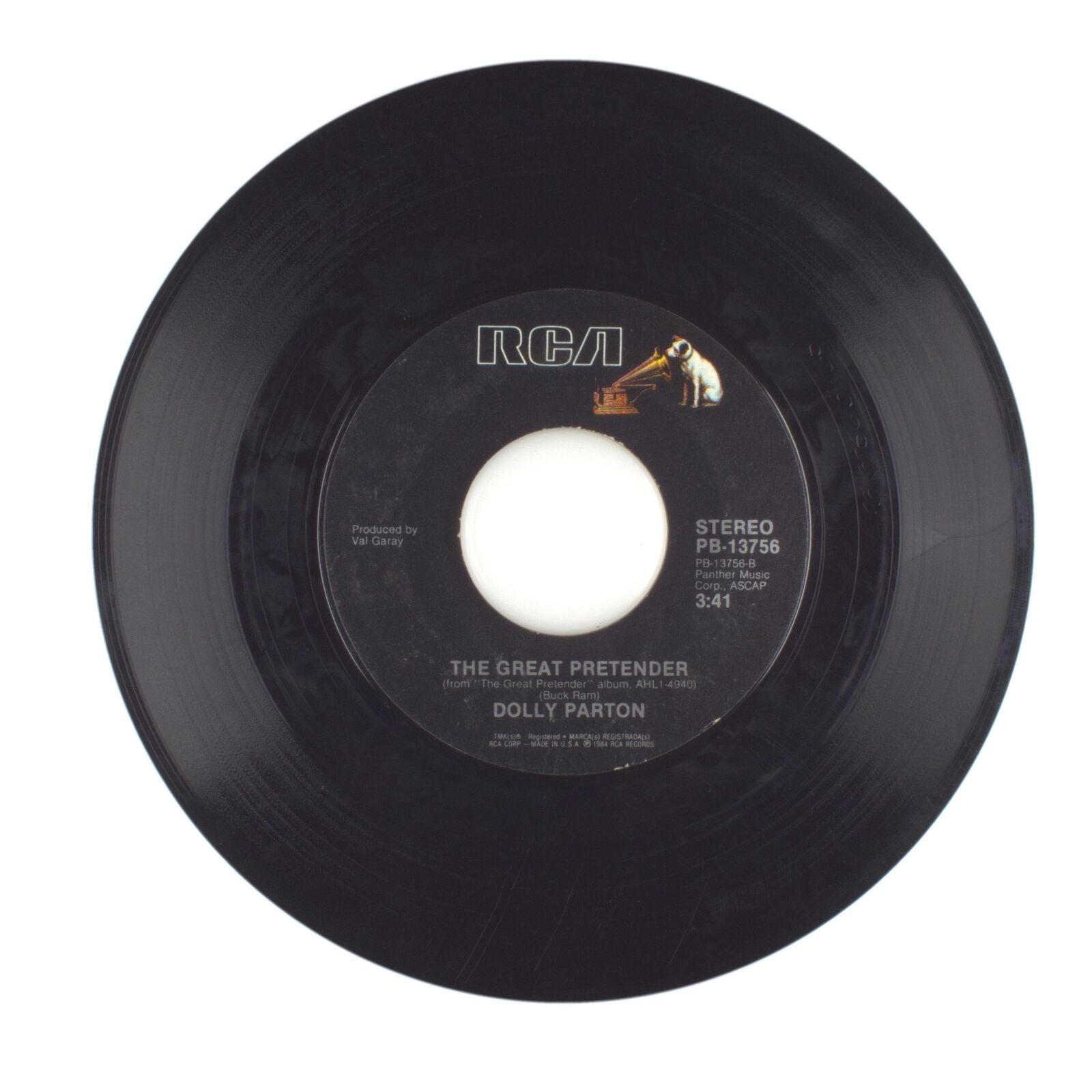 Dolly Parton - Downtown; The Great Pretender - Vinyl Record 45 RPM 7"