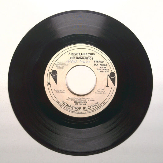 The Romantics - A Night Like This; I Ain't Got You - Vinyl Record 45 RPM 7"