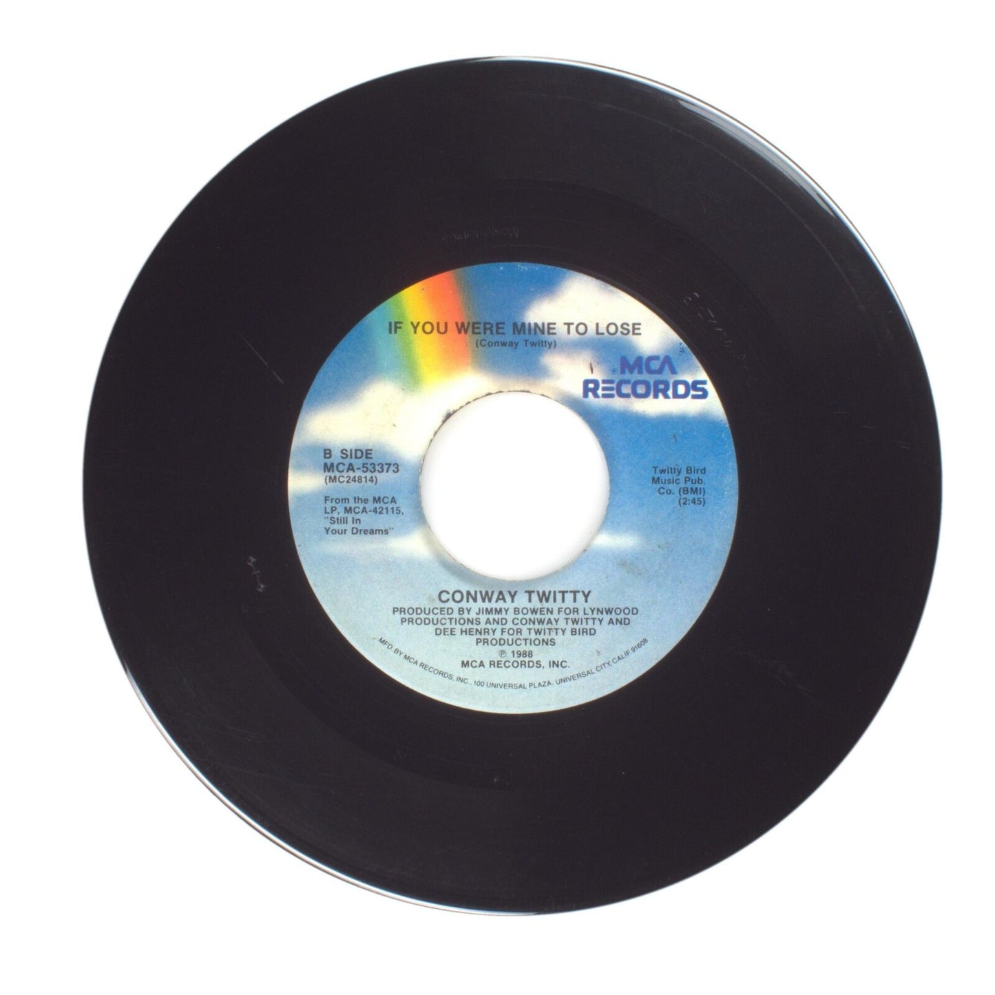 Conway Twitty - If You Were Mine to Lose; Saturday Night Special - 45 RPM 7"
