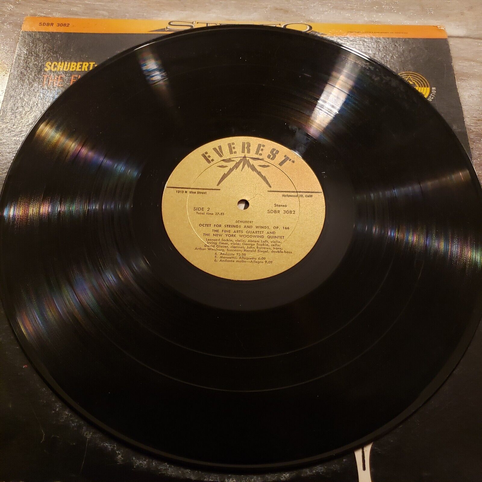 Schubert Op 166, Fine Arts Quartet & NY Woodwind Quartet - Vinyl Record LP