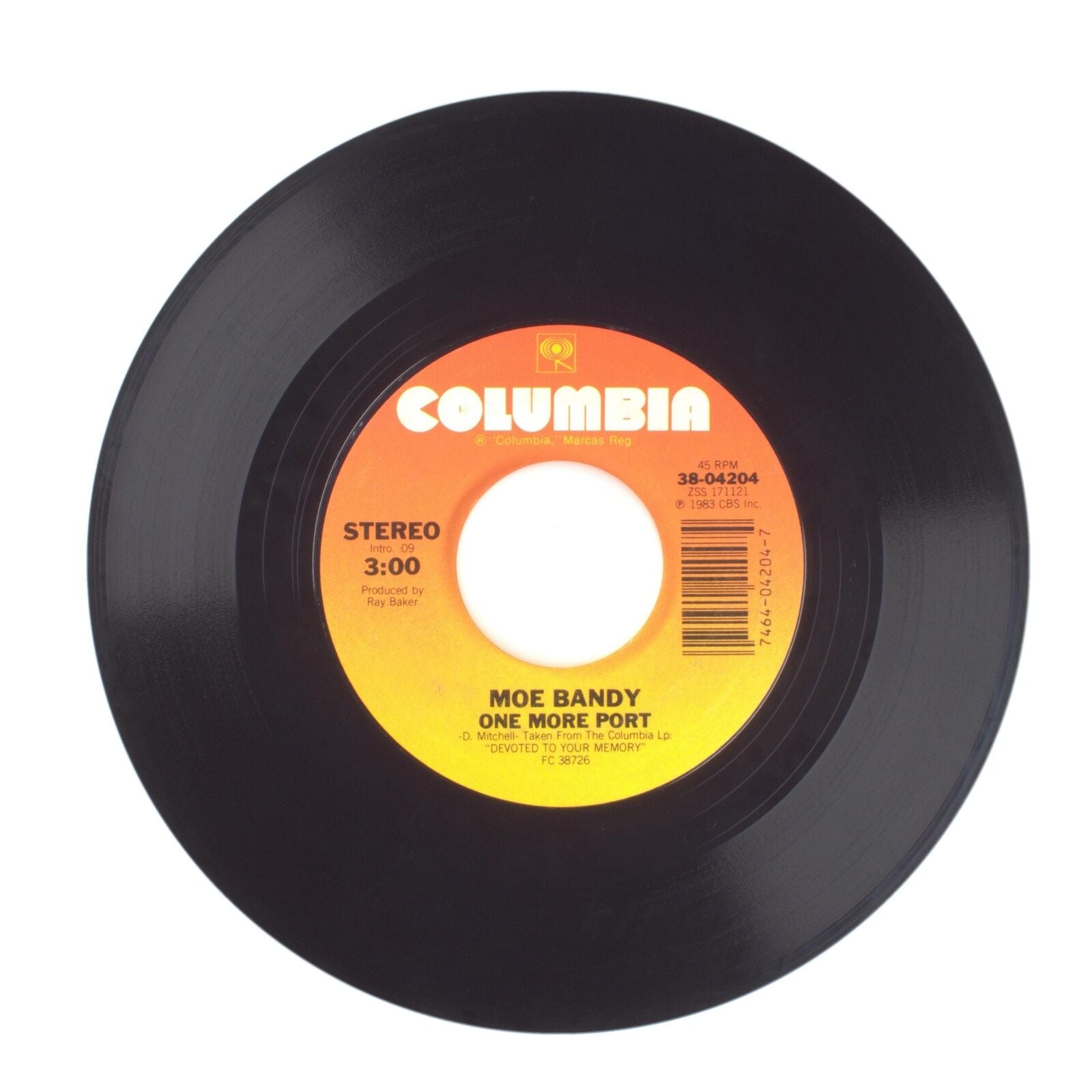 Moe Bandy - You're Gonna Lose Her Like That; One More Port - Vinyl 45 RPM 7"