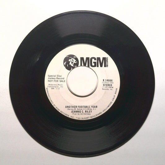 Jeannie C. Riley - Another Football Year - DJ Copy - Vinyl Record 45 RPM 7"