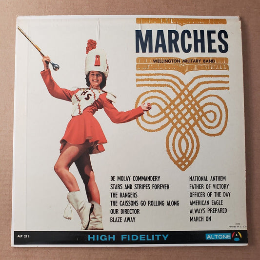 Wellington Military Band - Marches -  Vinyl Record LP
