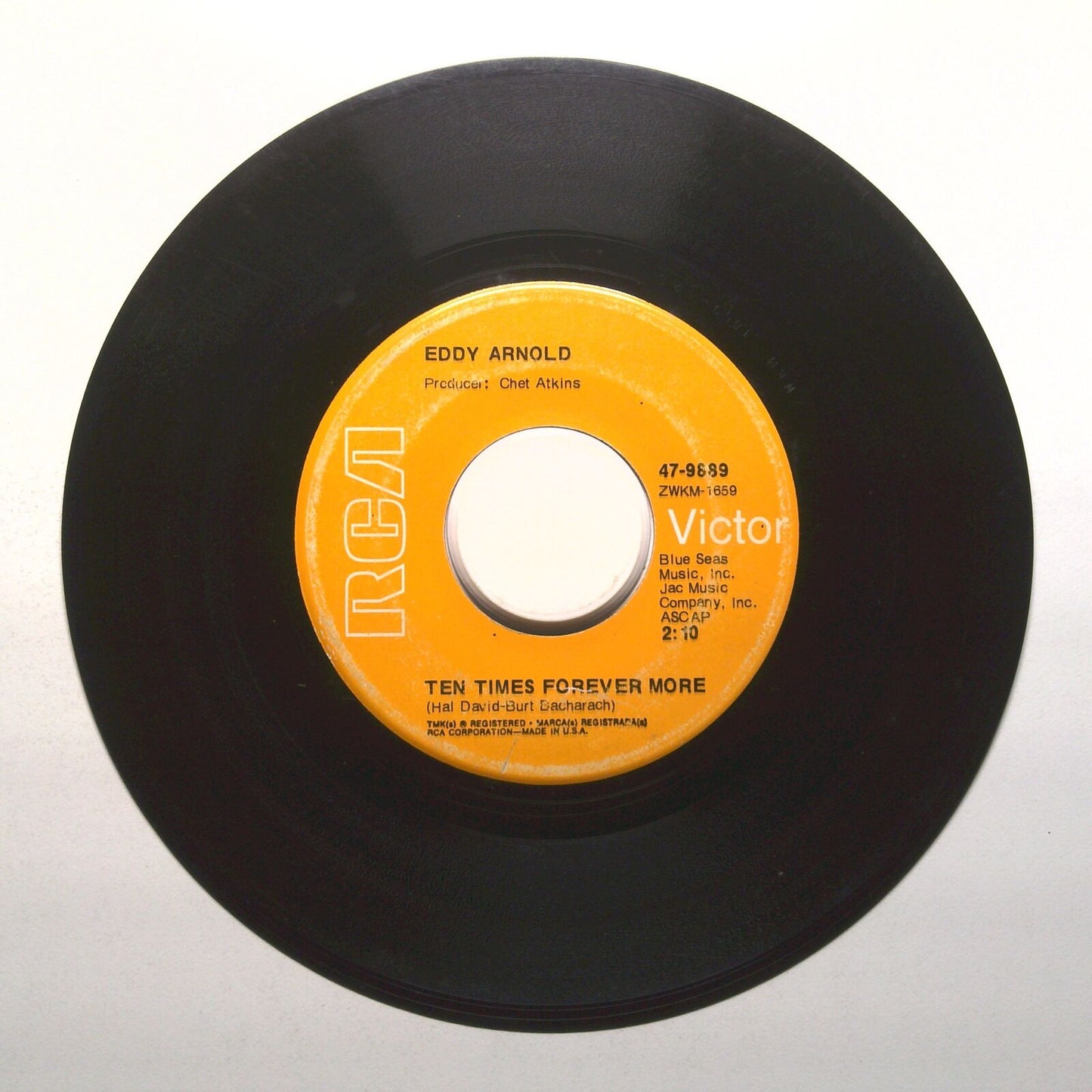Eddy Arnold - From Heaven to Heartache; Ten Times Forever More - Vinyl 45 RPM 7"