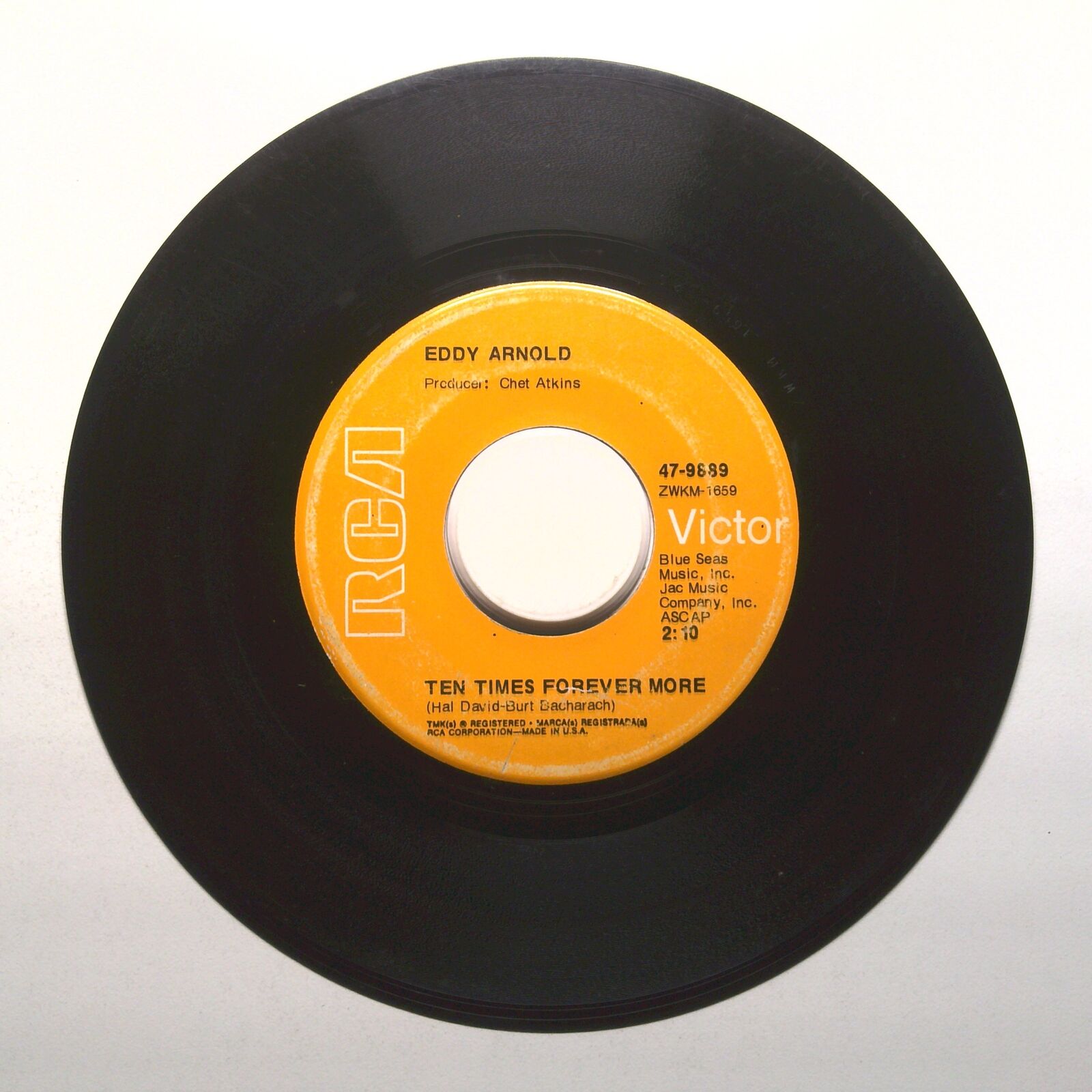 Eddy Arnold - From Heaven to Heartache; Ten Times Forever More - Vinyl 45 RPM 7"