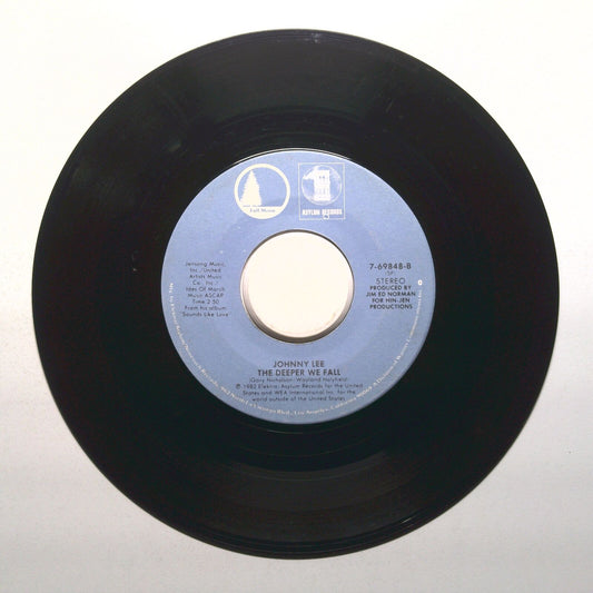Johnny Lee - The Deeper We Fall; Sounds Like Love - Vinyl Record 45 RPM 7"