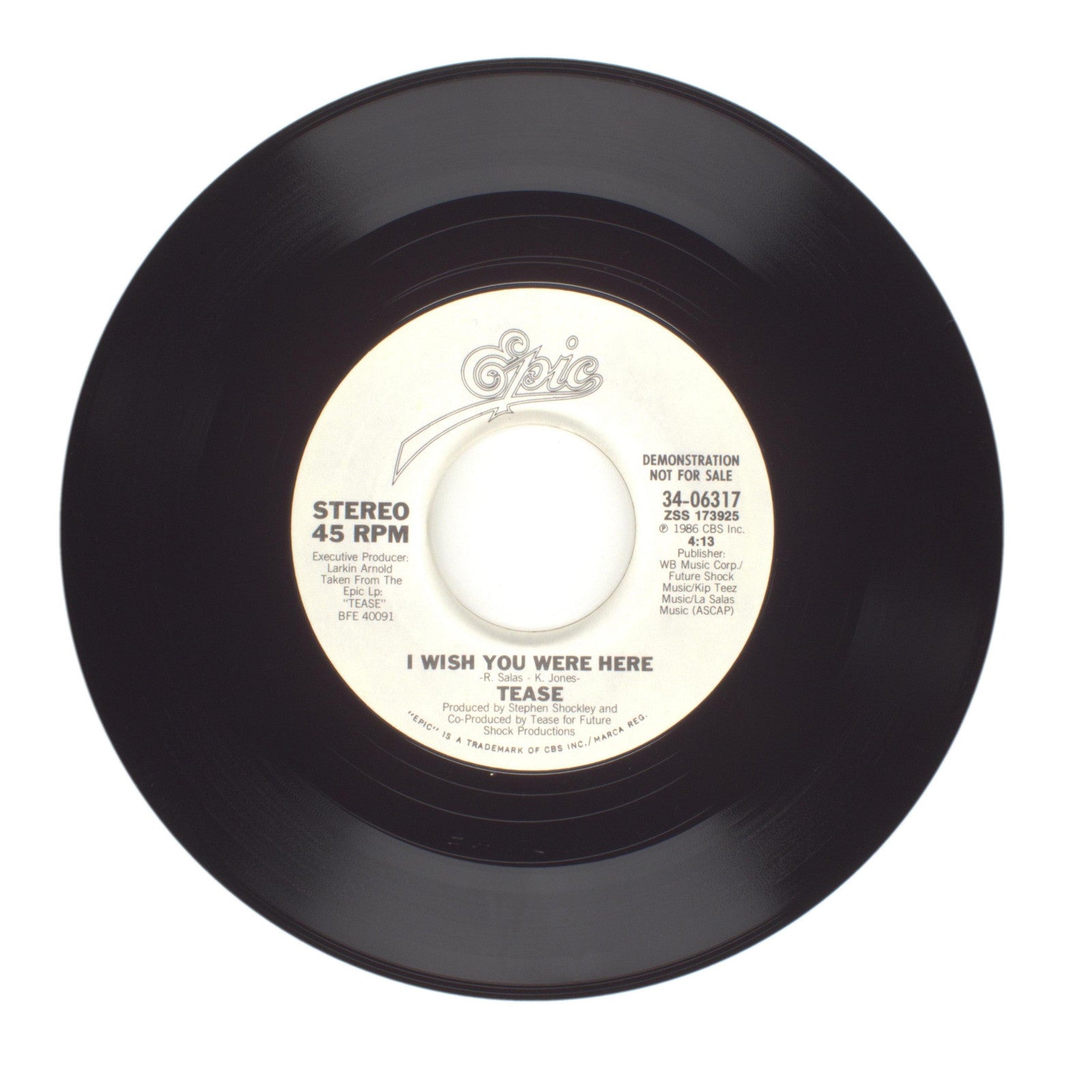 Tease - I Wish You Were Here - Vinyl Record 45 RPM 7"
