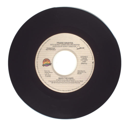Frank Sinatra; Quincy Jones and Orchestra - Mack the Knife - Vinyl 45 RPM 7"