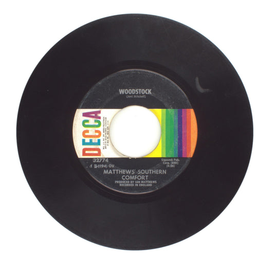 Matthews' Southern Comfort - Woodstock; Ballad of Obray Ramsey - Vinyl 45 RPM 7"