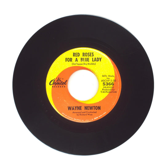 Wayne Newton - Red Roses for a Blue Lady; One More Memory - Vinyl 45 RPM 7"