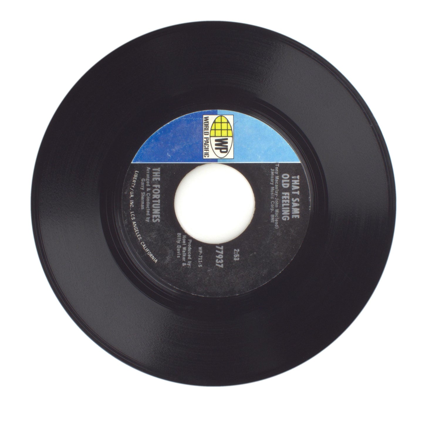 The Fortunes - That Same Old Feeling; Lifetime of Love - Vinyl Record 45 RPM 7"