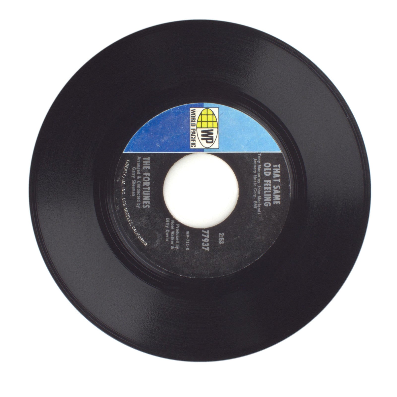 The Fortunes - That Same Old Feeling; Lifetime of Love - Vinyl Record 45 RPM 7"