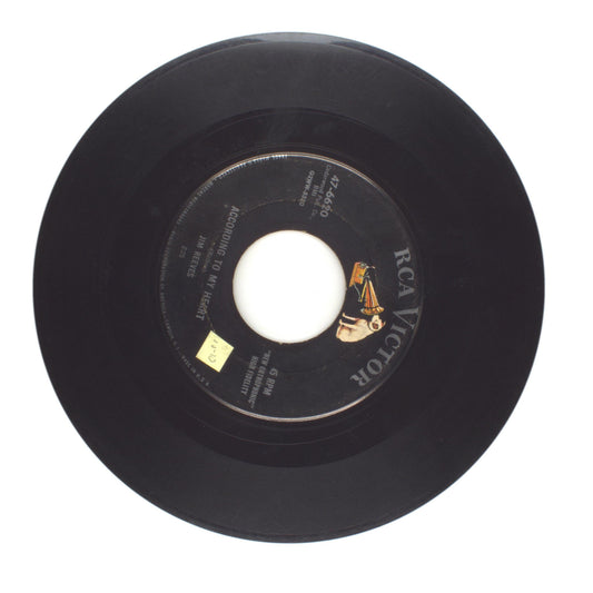 Jim Reeves - According to My Heart; The Mother of a Honky Tonk Girl - 45 RPM 7"