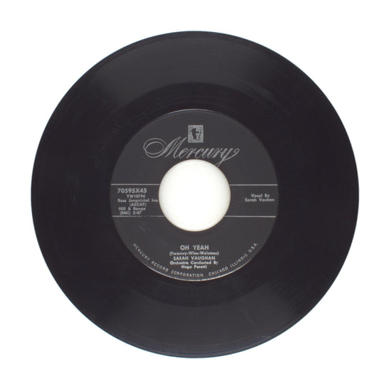Sarah Vaughan - Oh Yeah; Whatever Lola Wants - Vinyl Record 45 RPM 7"