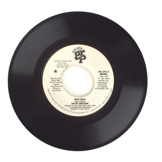 Dave Grusin - Rag Bag - Vinyl Record 45 RPM 7"