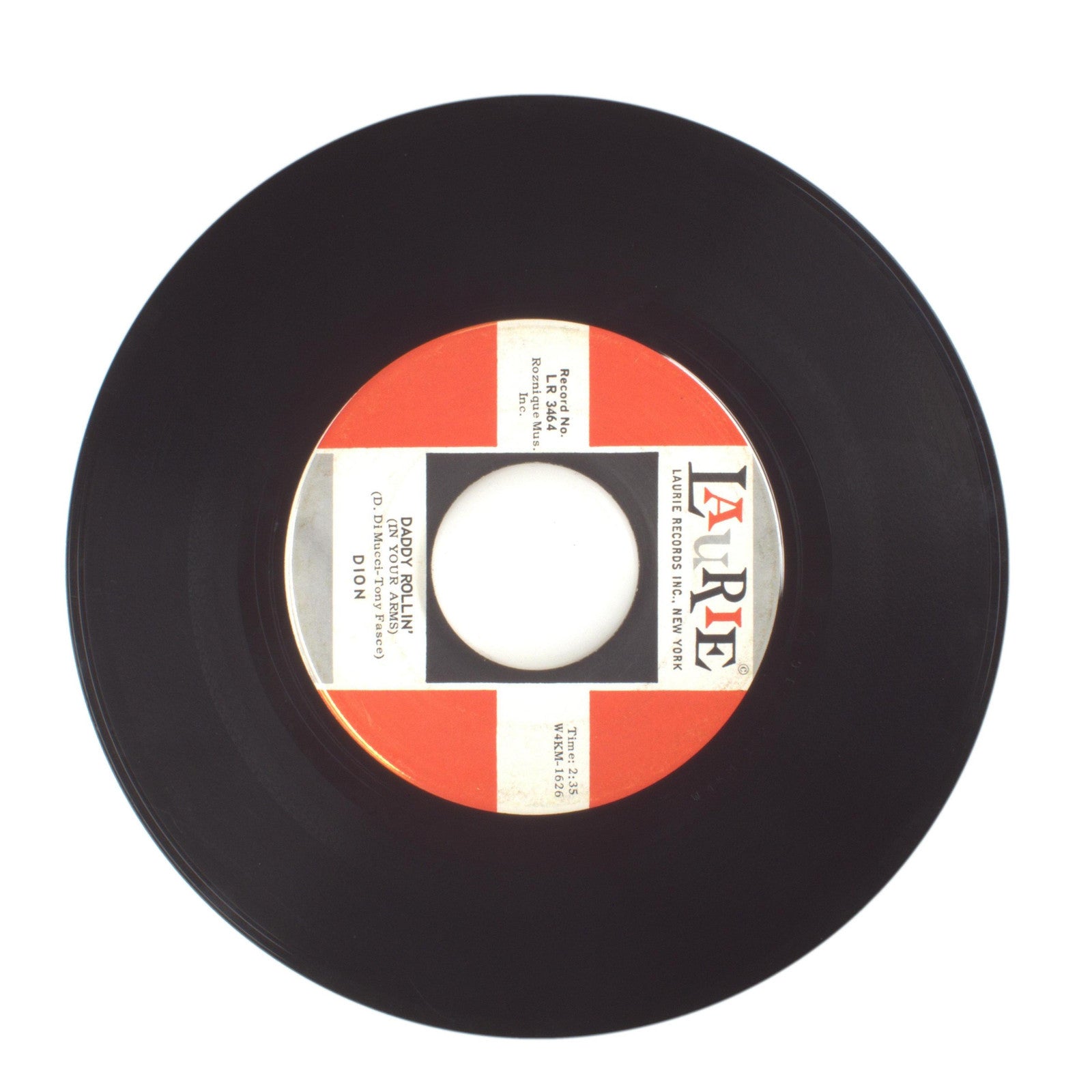 Dion - Daddy Rollin'; Abraham, Martin and John - Vinyl Record 45 RPM 7"