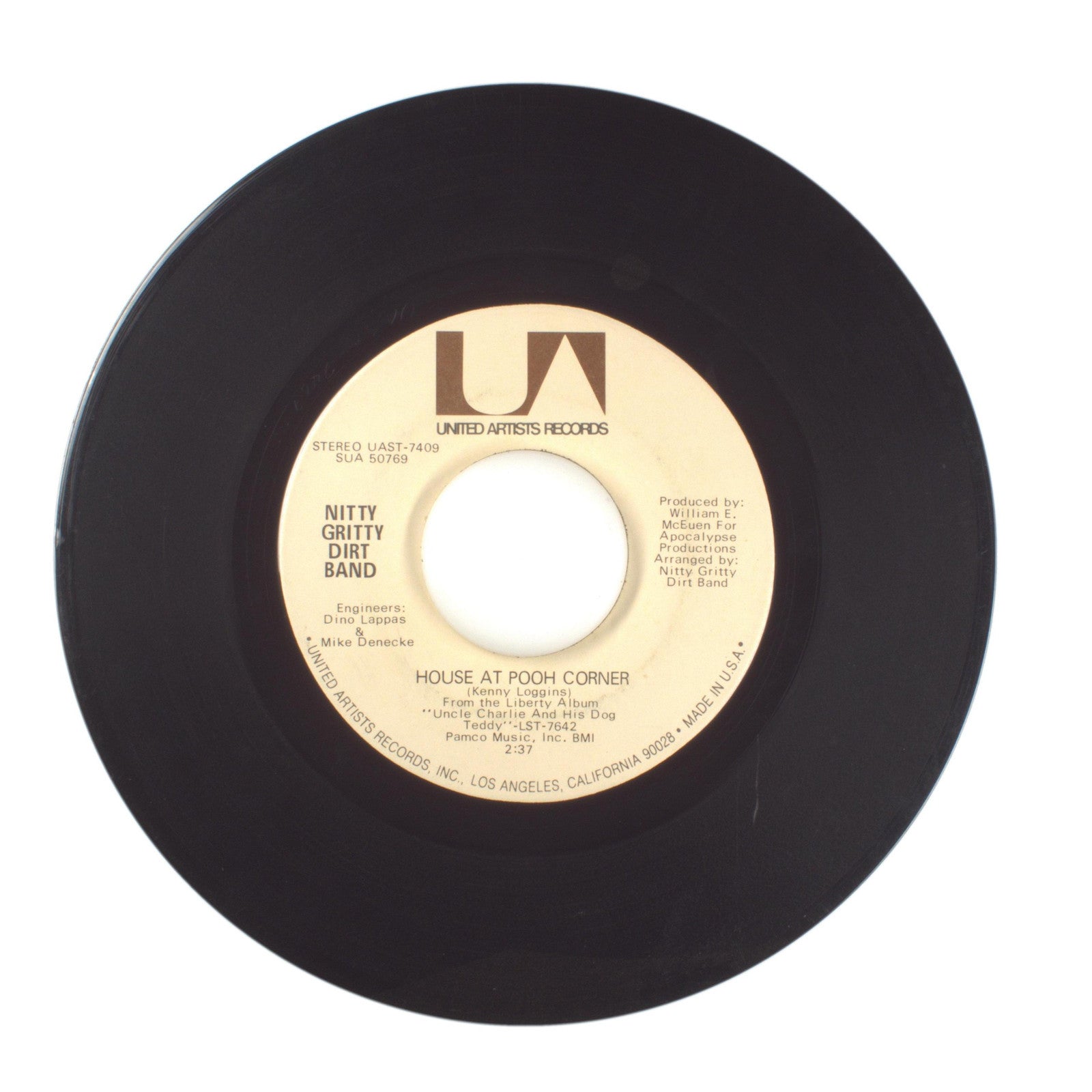 Nitty Gritty Dirt Band - Travelin' Mood; House at Pooh Corner - Vinyl 45 RPM 7"