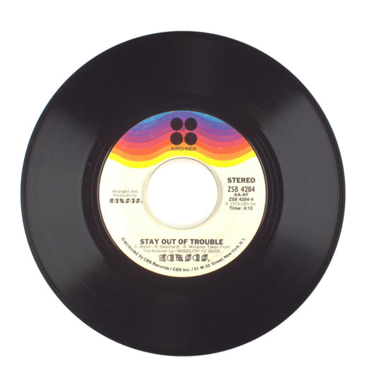 Kansas - Stay Out of Trouble; People of the South Wind - Vinyl Record 45 RPM 7"