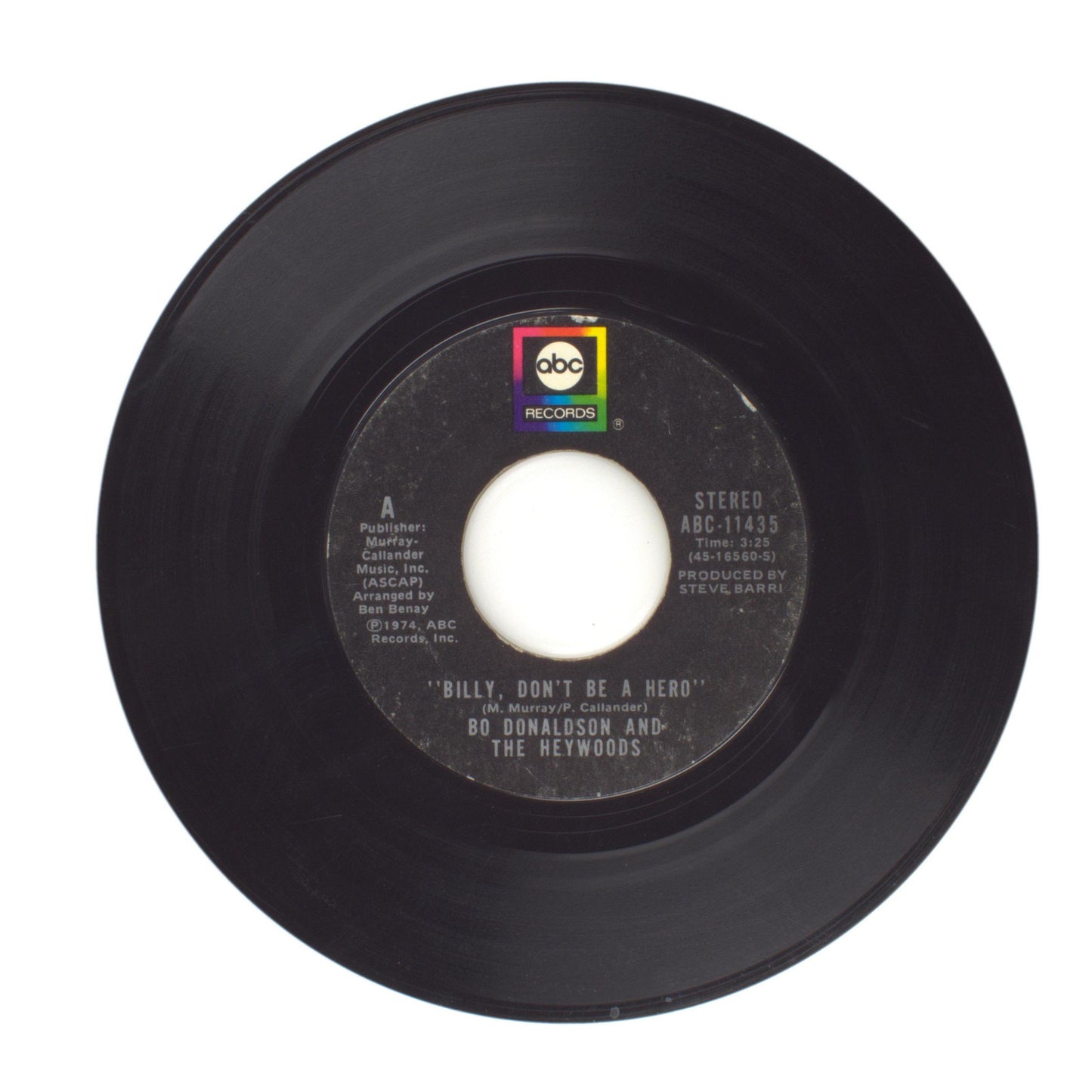 Bo Donaldson and The Heywoods - Don't Ever Look Back; Billy, Don't Be a Hero