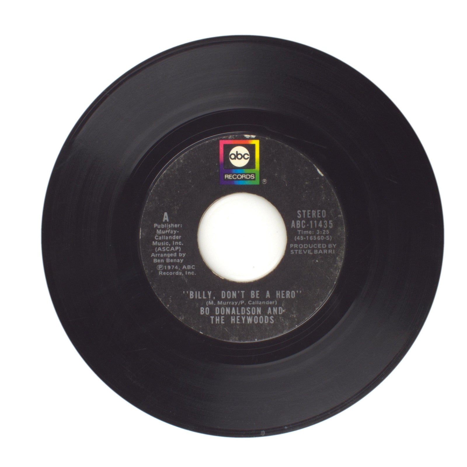 Bo Donaldson and The Heywoods - Don't Ever Look Back; Billy, Don't Be a Hero