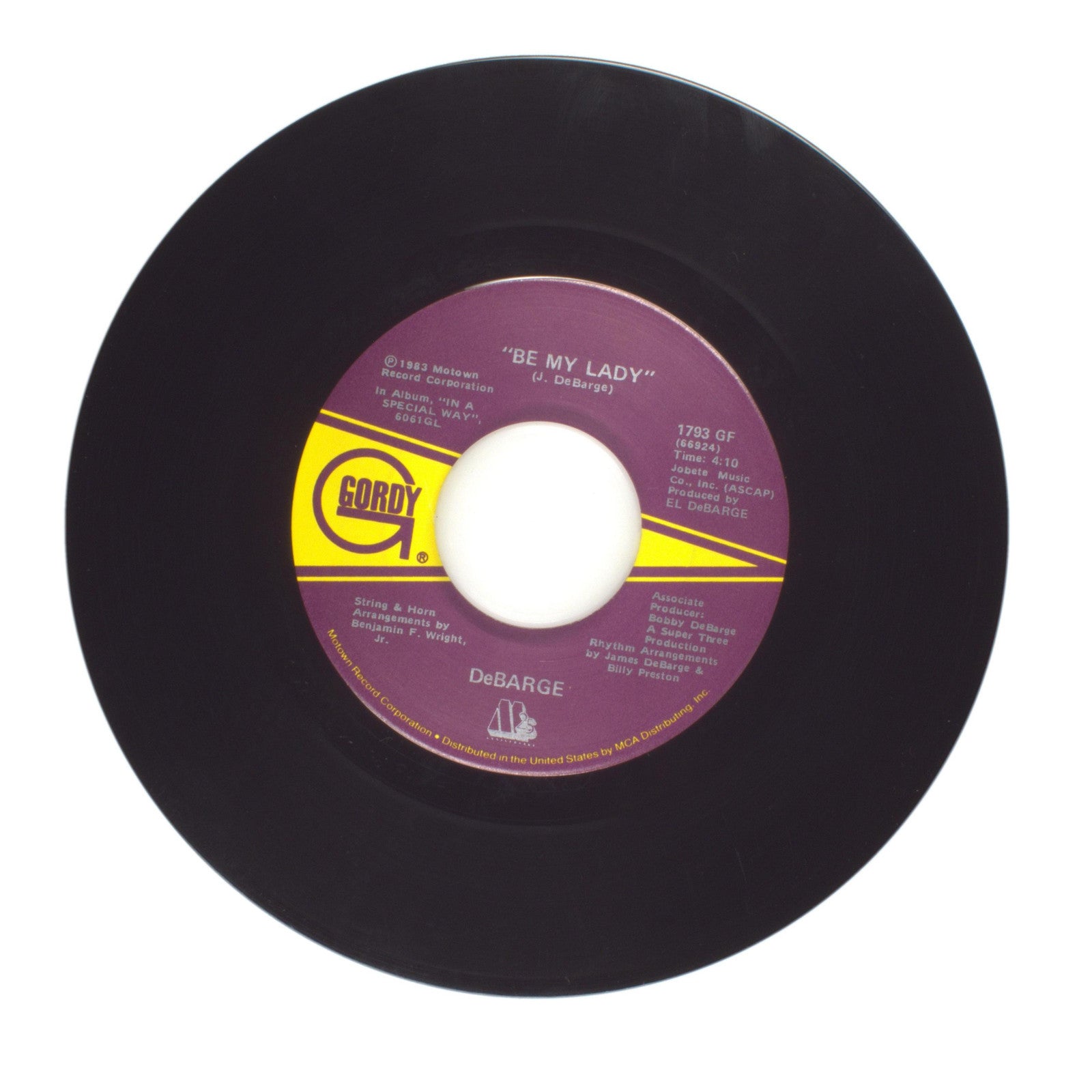 DeBarge - Be My Lady; Who's Holding Donna Now - Vinyl Record 45 RPM 7"
