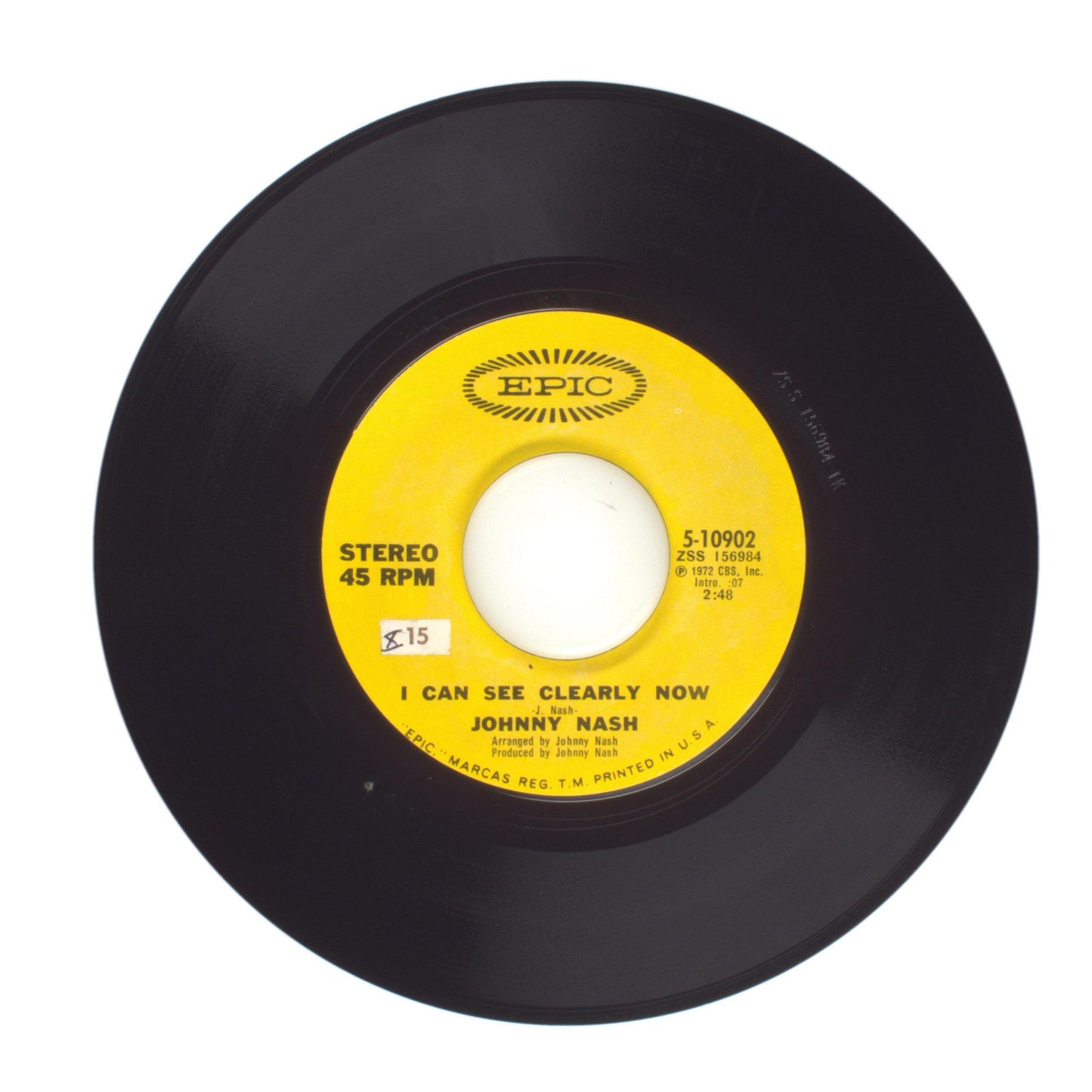 Johnny Nash - How Good It Is; I Can See Clearly Now - Vinyl Record 45 RPM 7"