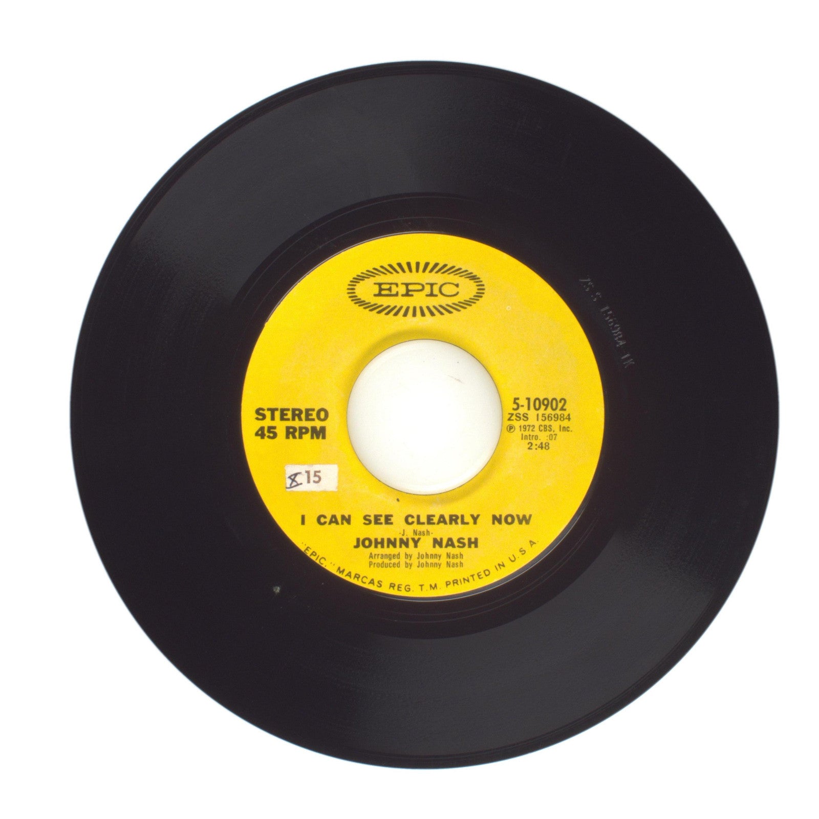 Johnny Nash - How Good It Is; I Can See Clearly Now - Vinyl Record 45 RPM 7"