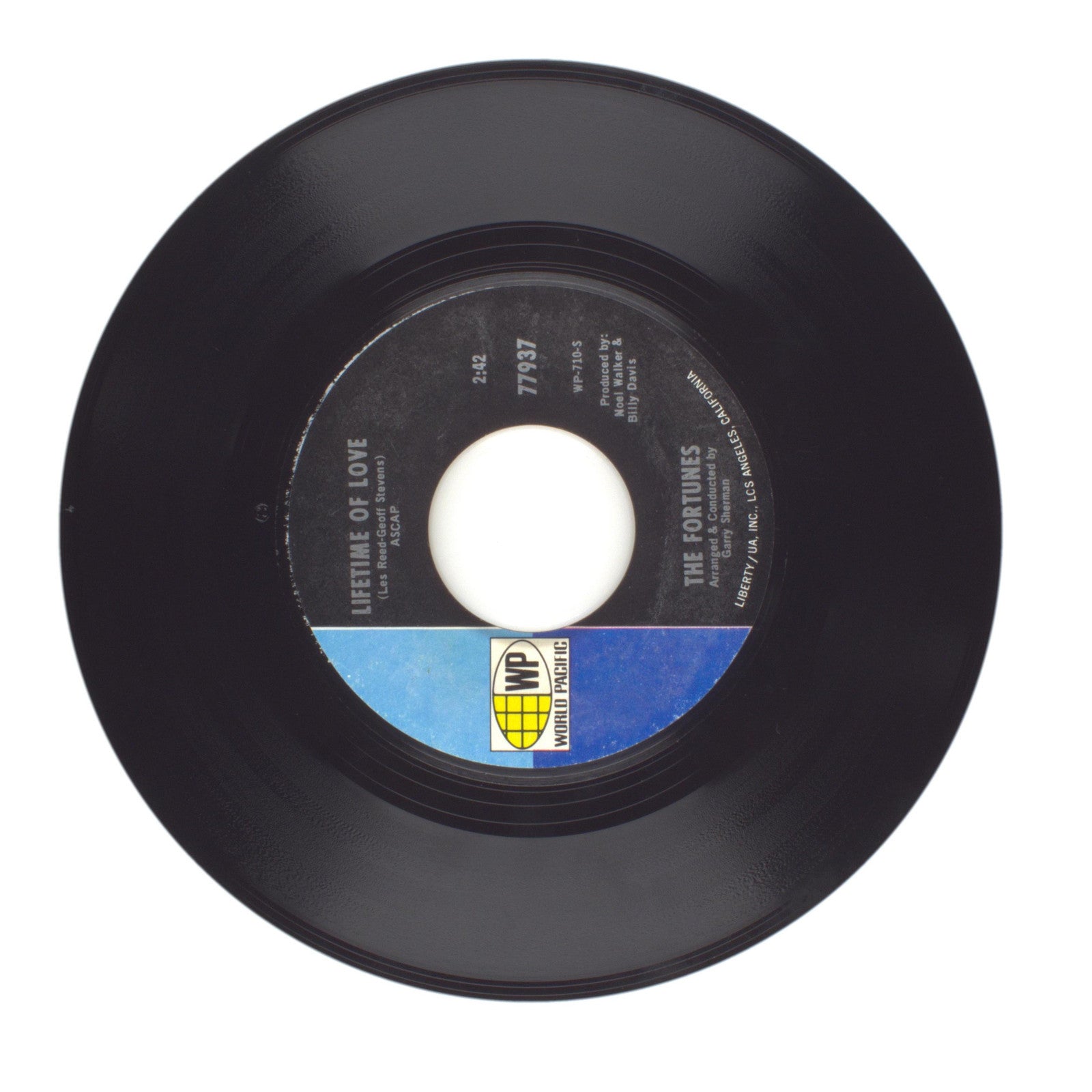 The Fortunes - That Same Old Feeling; Lifetime of Love - Vinyl Record 45 RPM 7"
