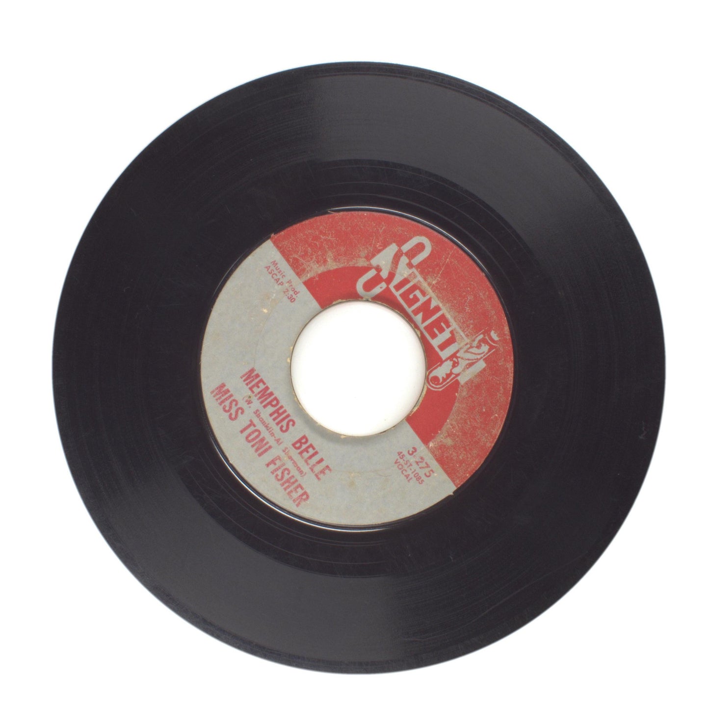 Miss Toni Fisher - The Big Hurt; Memphis Belle - Vinyl Record 45 RPM 7"