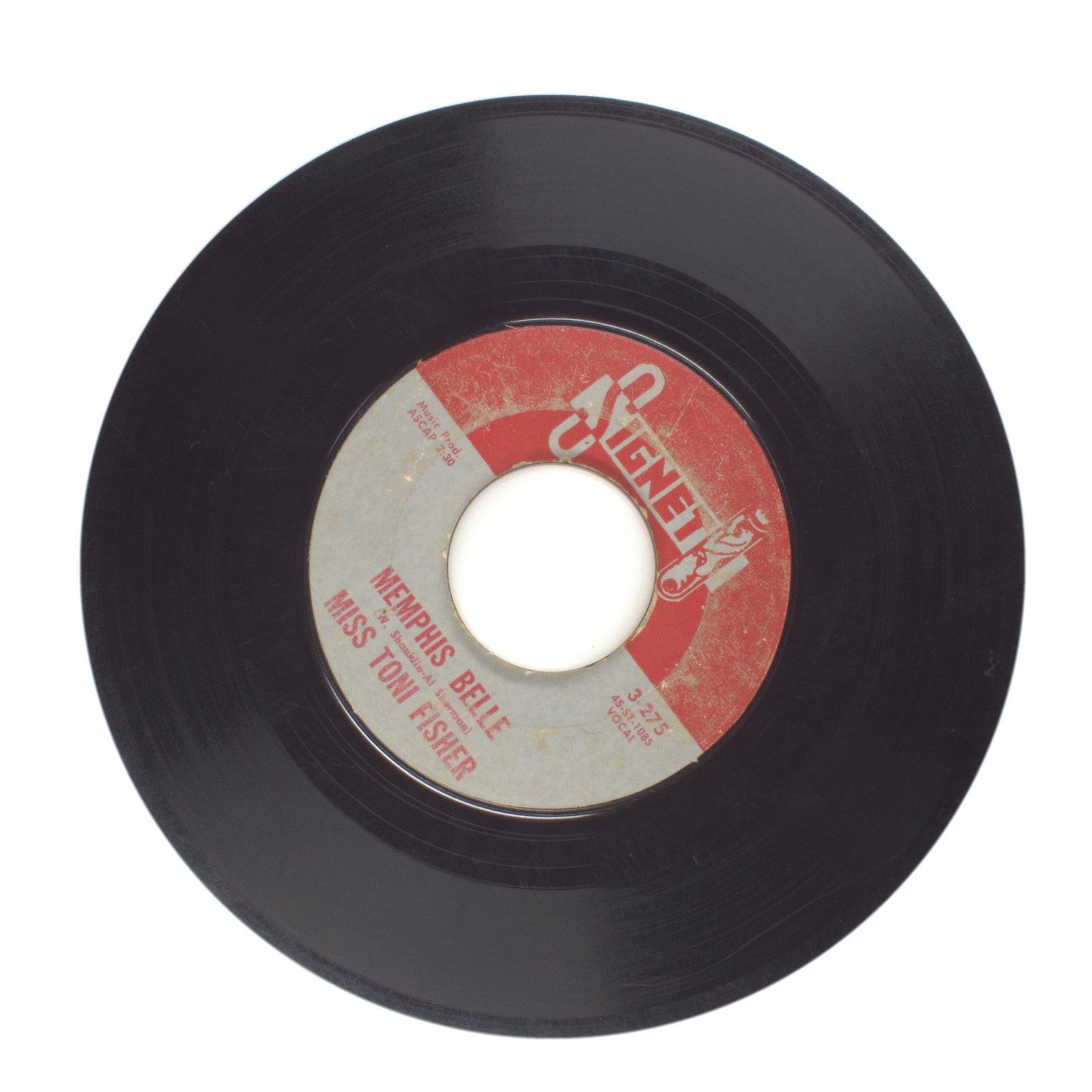 Miss Toni Fisher - The Big Hurt; Memphis Belle - Vinyl Record 45 RPM 7"