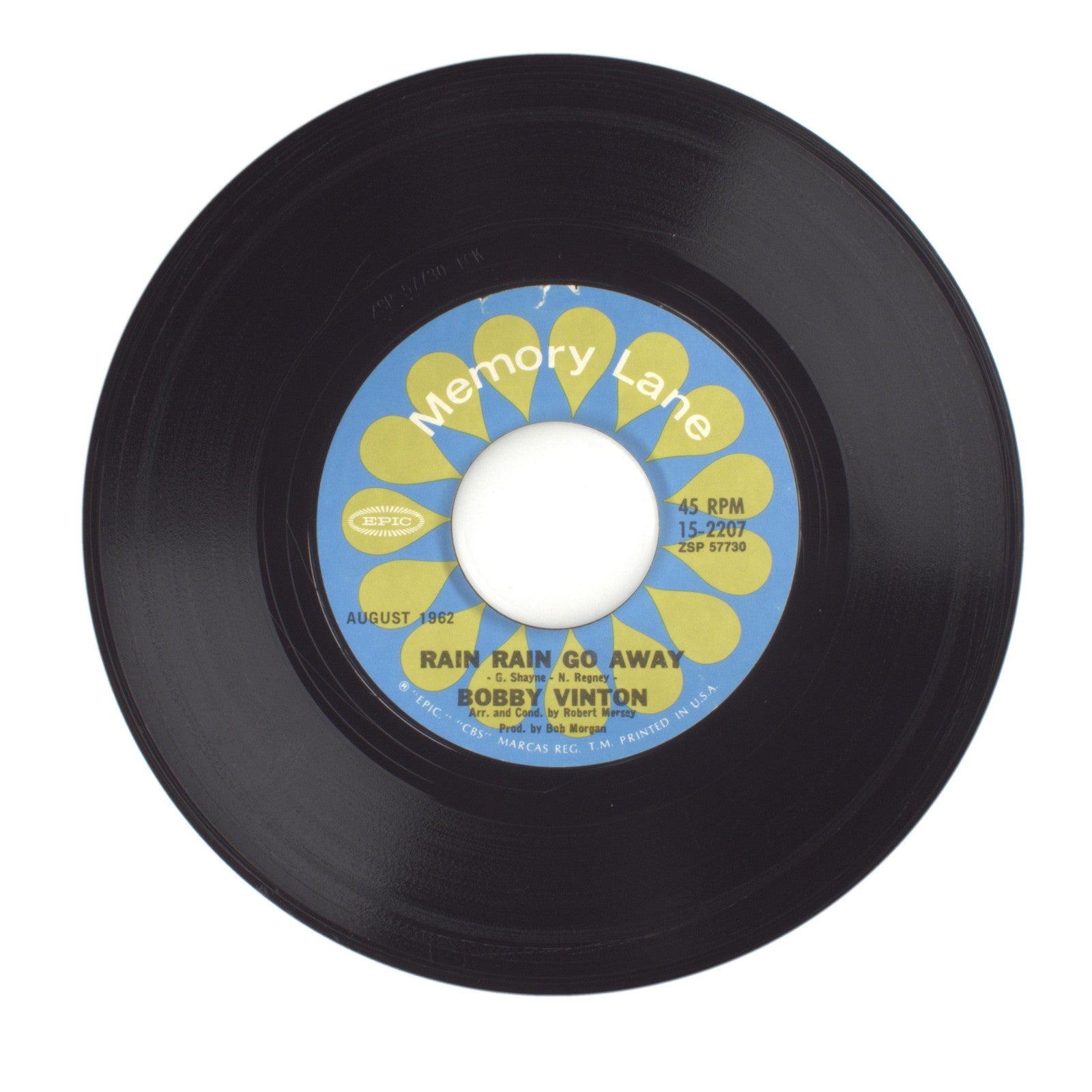 Bobby Vinton - Roses Are Red (My Love); Rain Rain Go Away - Vinyl 45 RPM 7"