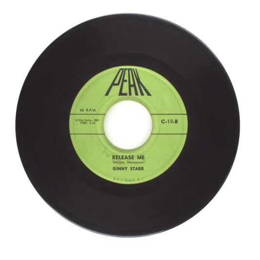 Ginny Starr; Jennie Feathers - Release Me; Keep Your Hands Off My Baby - 45 RPM