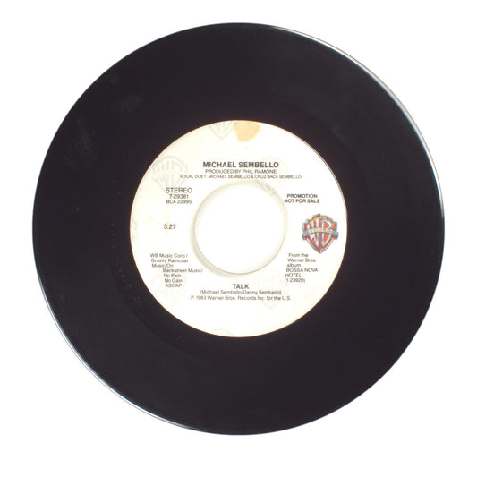Michael Sembello - Talk - Vinyl Record 45 RPM 7"