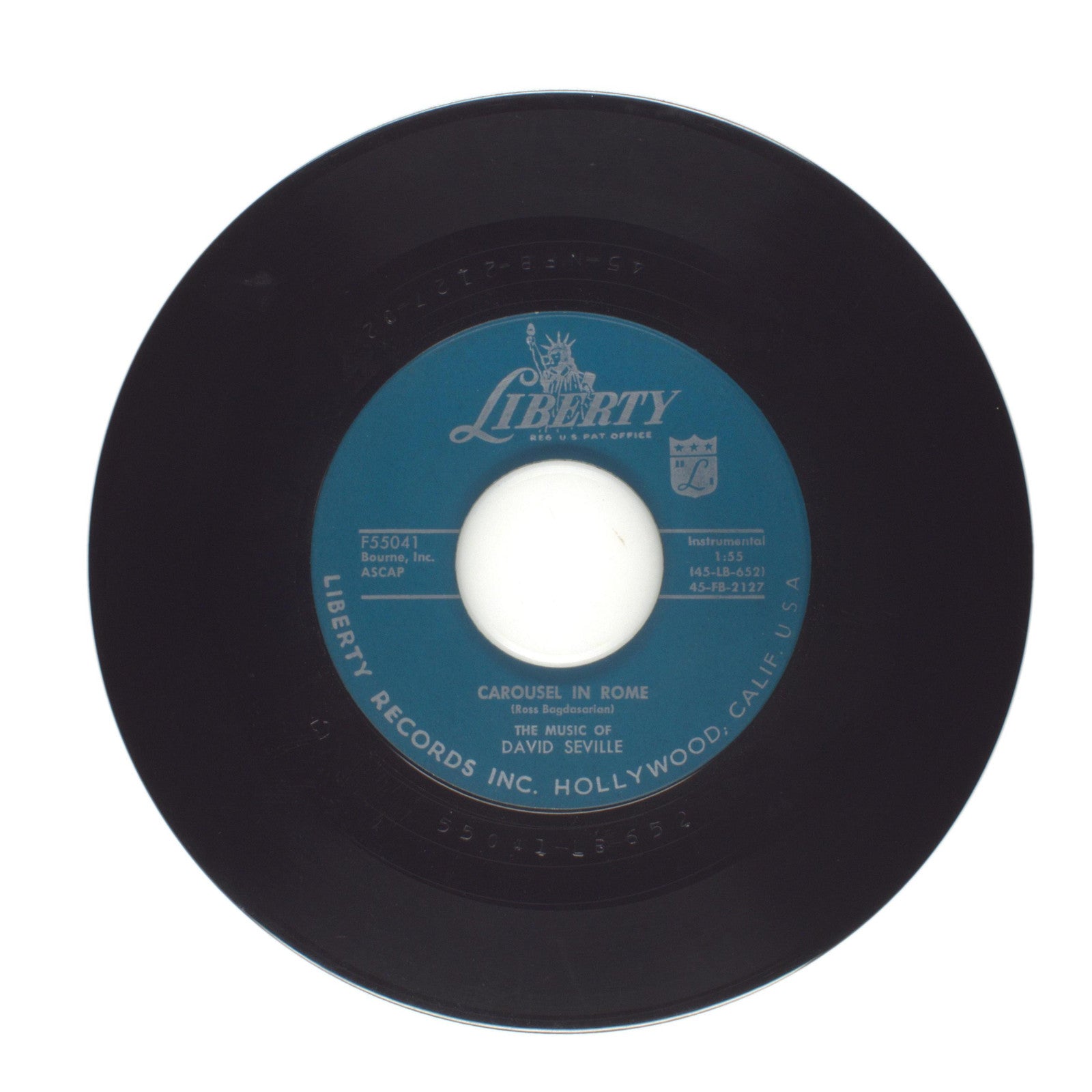 David Seville - Carousel in Rome; Armen's Theme - Vinyl Record 45 RPM 7"