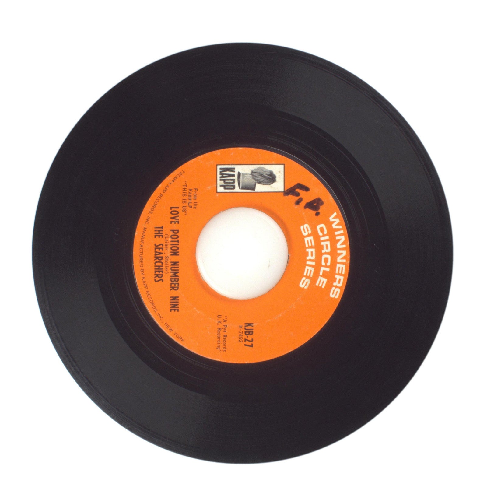 The Searchers - Hi-Heel Sneakers; Love Potion Number Nine - Vinyl 45 RPM 7"
