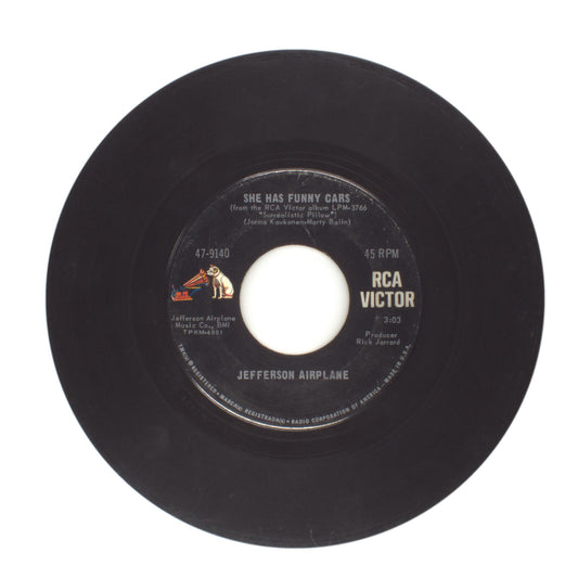Jefferson Airplane - She Has Funny Cars; Somebody to Love - Vinyl 45 RPM 7"