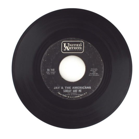 Jay & The Americans - Sunday and Me; Through This Doorway - Vinyl 45 RPM 7"