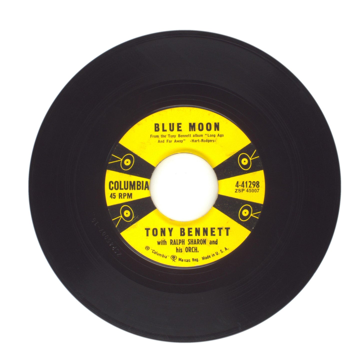 Tony Bennett - Blue Moon; Love Look Away - Vinyl Record 45 RPM 7"