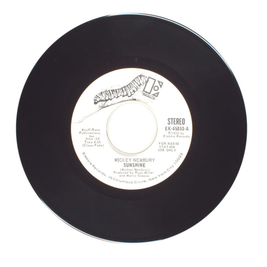 Mickey Newbury - Sunshine - Vinyl Record 45 RPM 7"