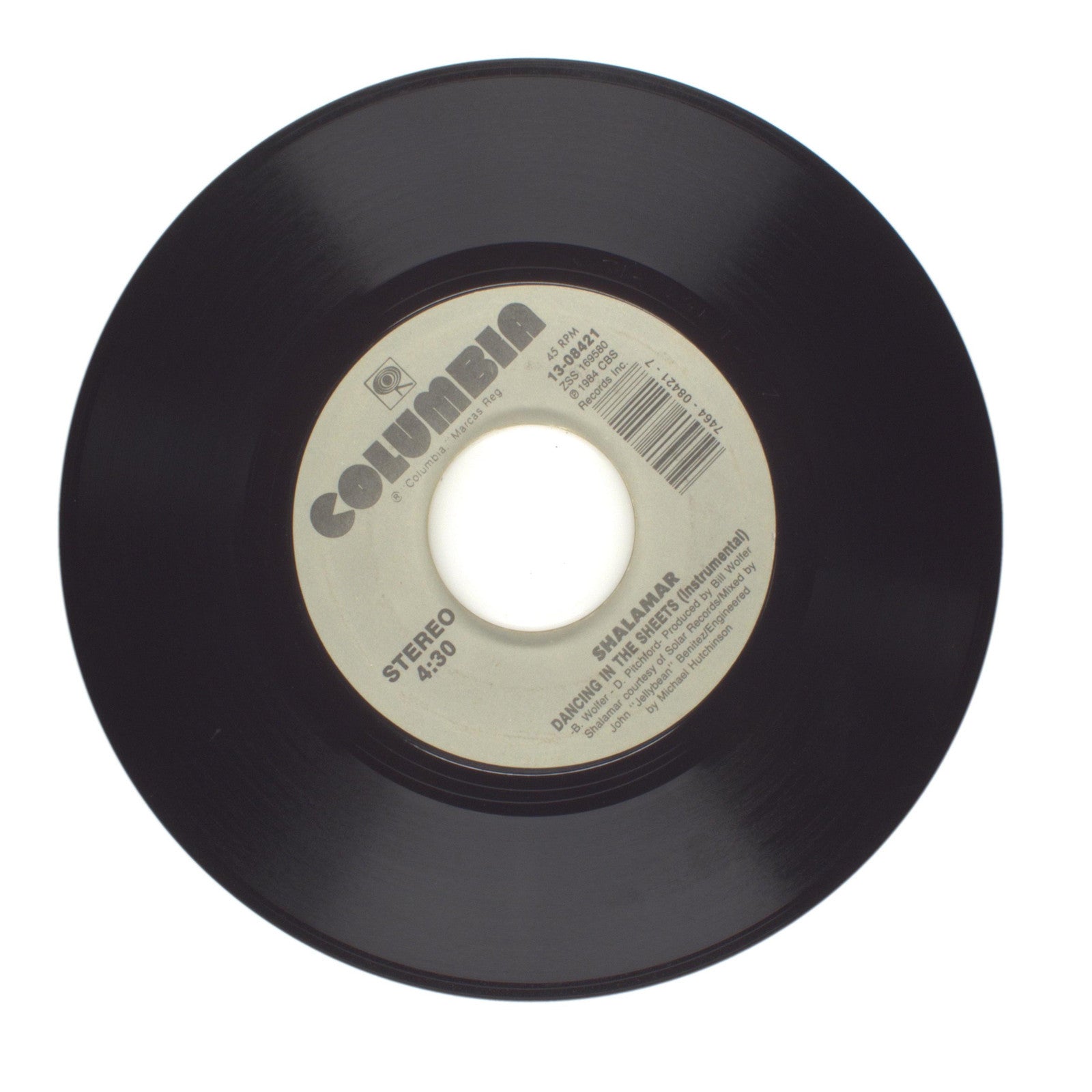Shalamar - Dancing In The Sheets; Dancing In The Sheets (Instrumental) - 45 RPM