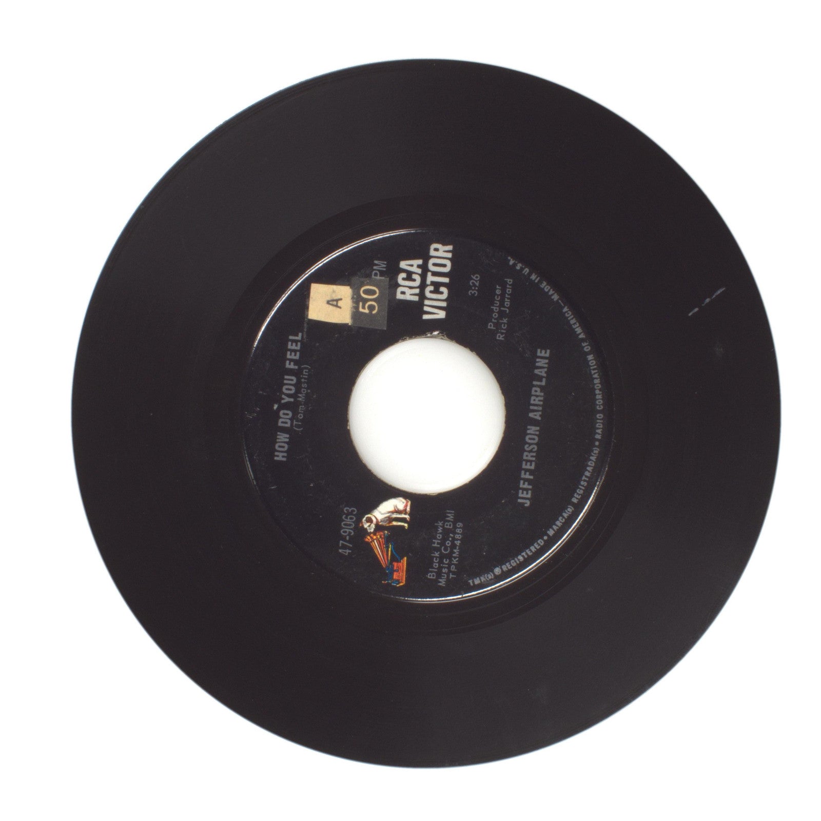 Jefferson Airplane - My Best Friend; How Do You Feel - Vinyl Record 45 RPM 7"