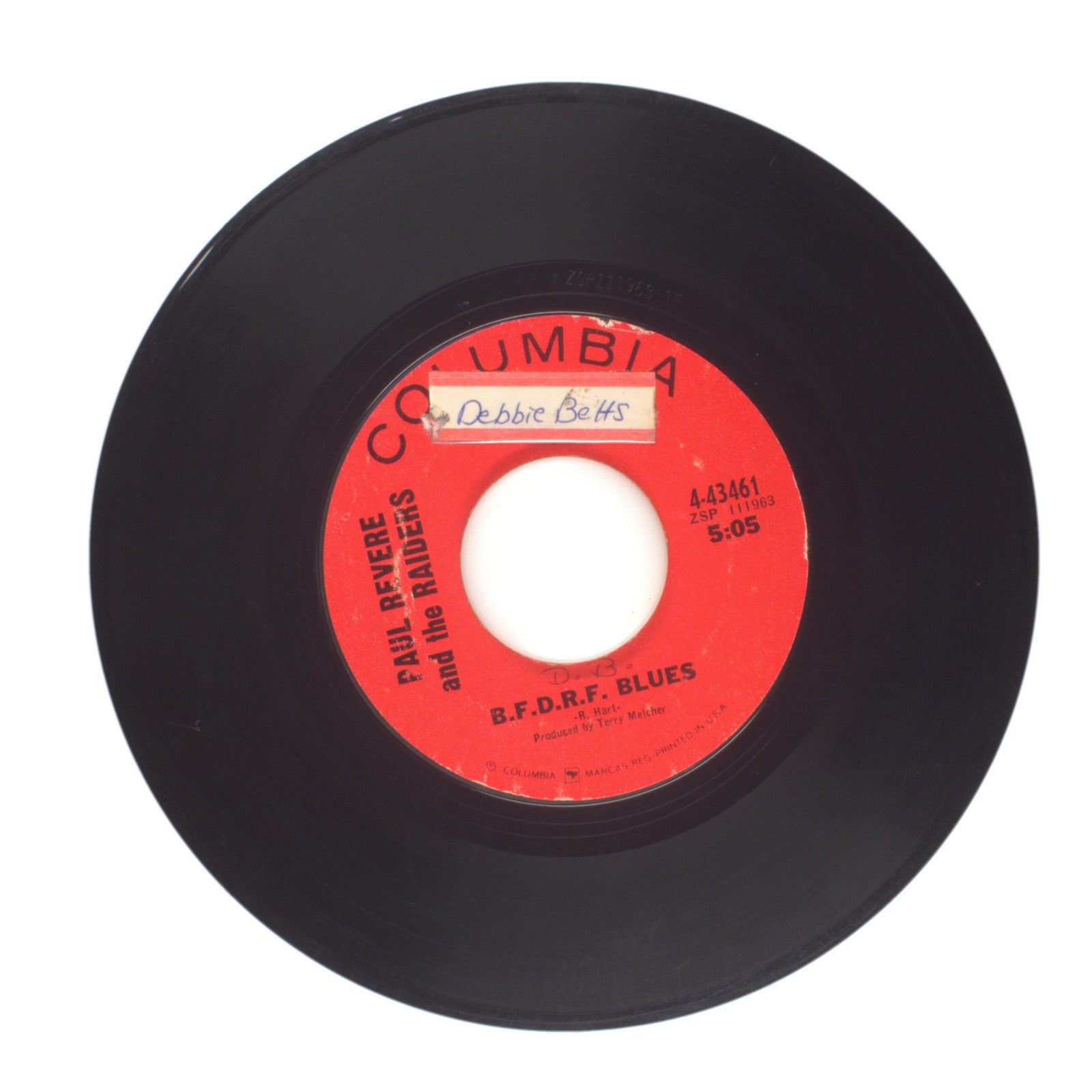 Paul Revere and the Raiders - B.F.D.R.F. Blues; Just Like Me - Vinyl 45 RPM 7"