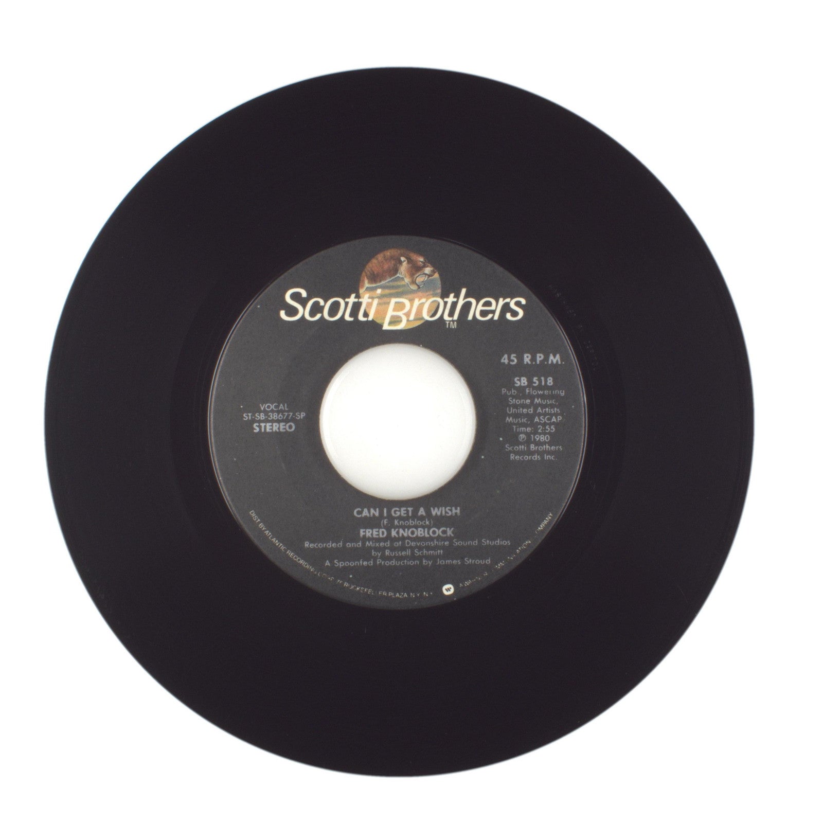 Fred Knoblock - Why Not Me; Can I Get a Wish - Vinyl Record 45 RPM 7"