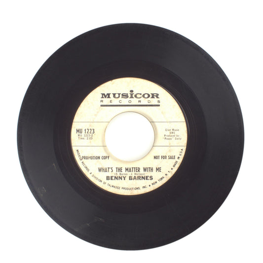 Benny Barnes - What's The Matter With Me; Third Time Down - Vinyl 45 RPM 7"
