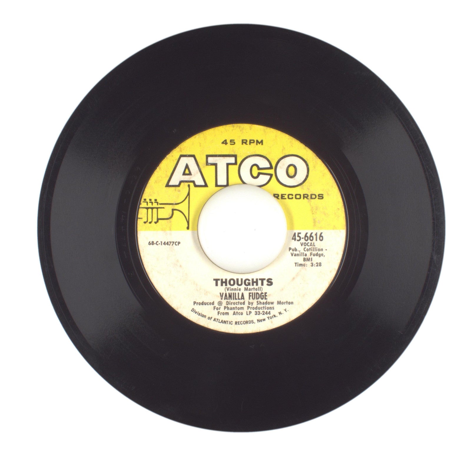 Vanilla Fudge - Thoughts; Take Me for a Little While - Vinyl Record 45 RPM 7"
