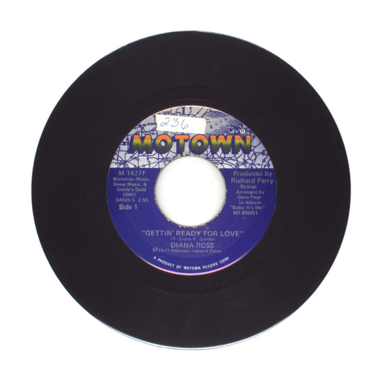 Diana Ross - Gettin' Ready for Love; Confide in Me - Vinyl Record 45 RPM 7"