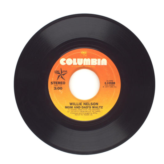 Willie Nelson - Mom and Dad's Waltz; I Love You a Thousand Ways - 45 RPM 7"